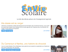 Tablet Screenshot of enviescolaire.fr